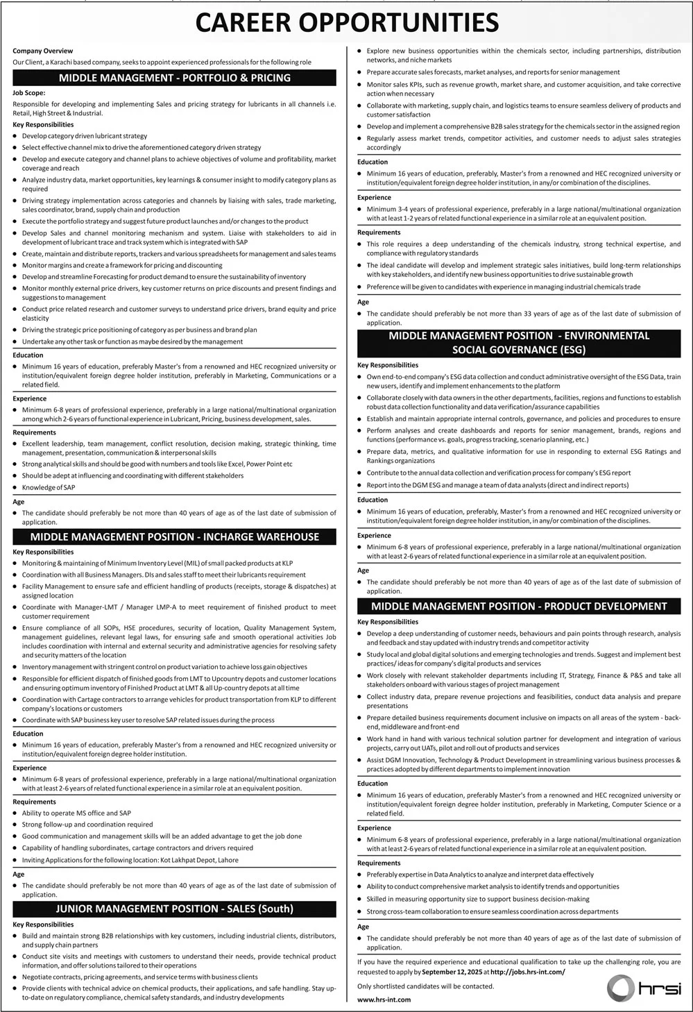 Jobs in HRSI